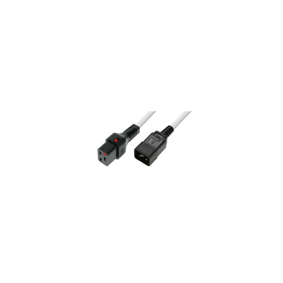 Microconnect Powercord C19 Iec Lock - C20 3M Pc1300 White 5715328084018