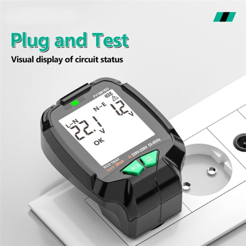 FY1881 Socket Tester Voltage Test Digital Socket Test US Plug Ground Neutral Plug Polarity Phase Check