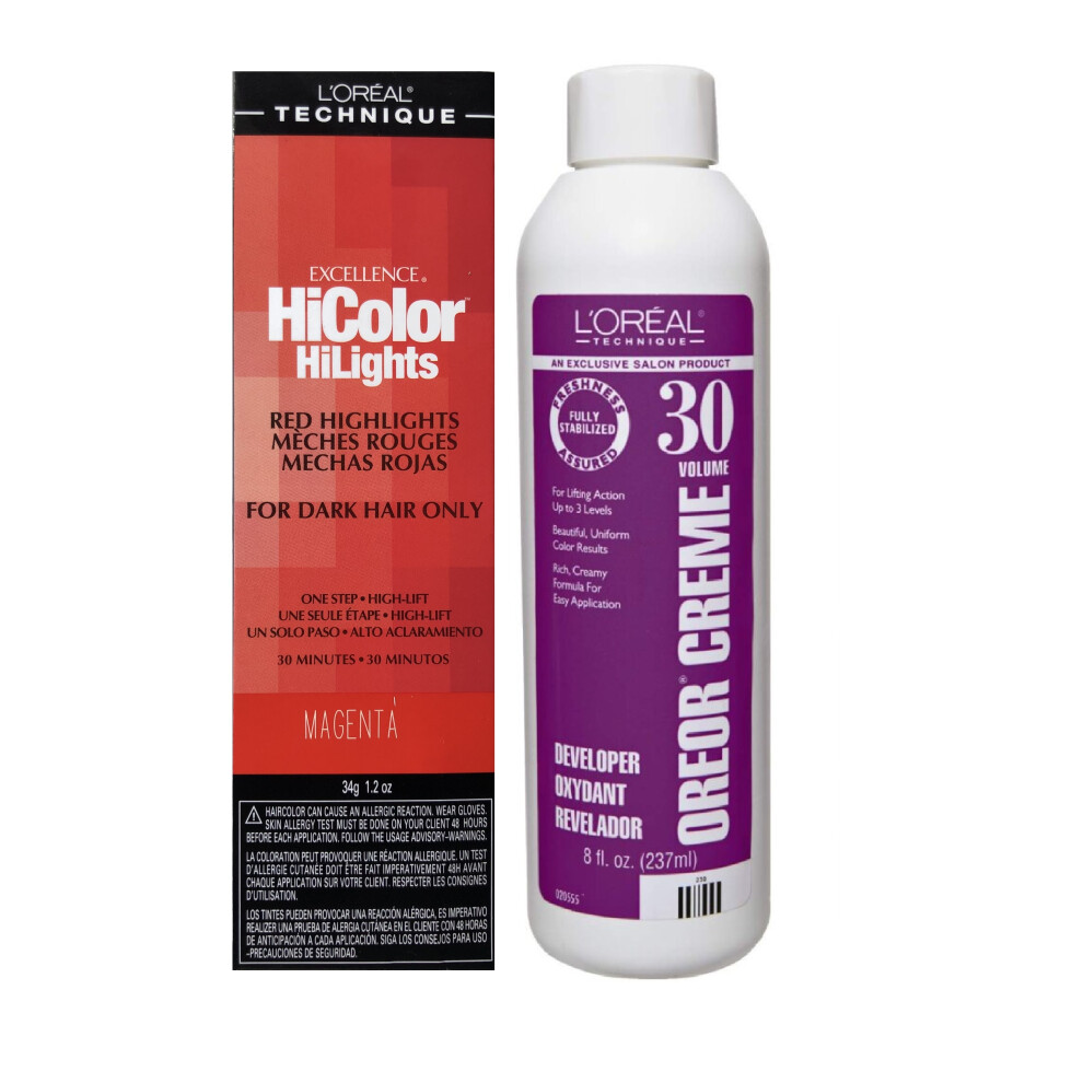 L'oreal Hicolor L'orã©Al Excellence Hicolor Magenta + Developer