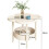 Table Side Coffee Table Double Layer Table with Storage Side Table Easy to Assemble for Small Spaces Bedroom Green 9