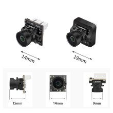 CADDX FPV-Camera 1200 TVL Global WDR 16:9 FOV 165 1,8 mm Lens Ultralichte Nanocamera voor FPV-Racedrones