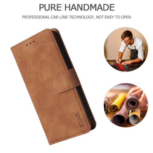 Schwarze Leder-Handyhülle mit Kartenfach für iPhone 14 Pro 2