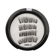 Magnetic Eyelashes with 2 Pairs Artificial Fiber Magnets Magnetic with Eyelash Curler KS02-4
