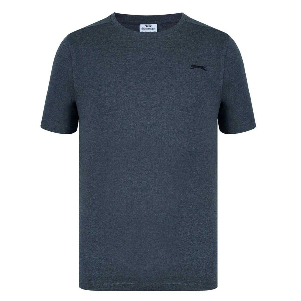 Slazenger (4Xl, Charcoal Marl Marl) Mens 3D Logo T-Shirt Multicoloured