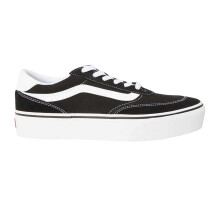 (7 UK, Black/White) Vans Womens/Ladies Brooklyn Platform Trainers