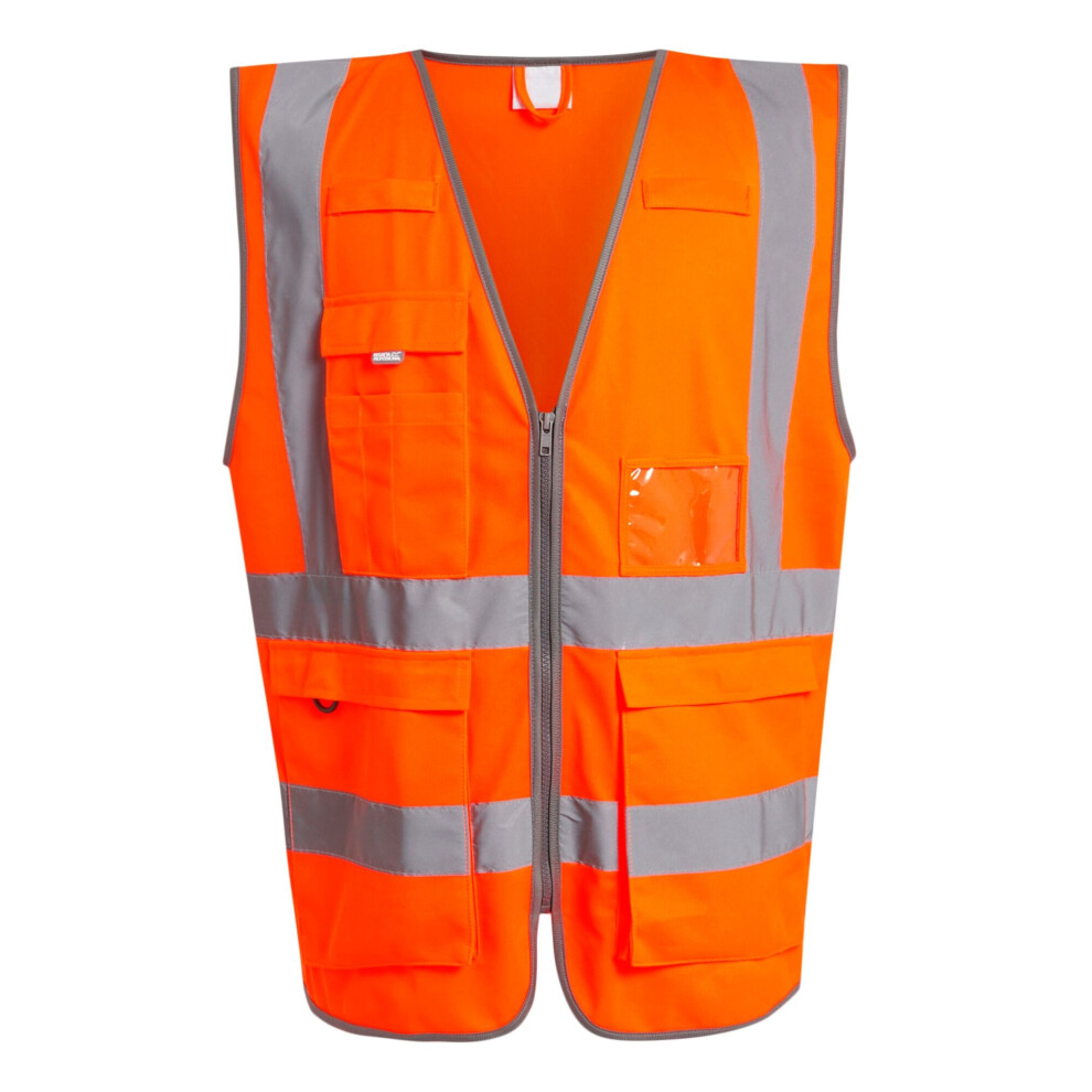 (M, Orange) Regatta Professional Mens Hi-Vis Vest 5063527494917