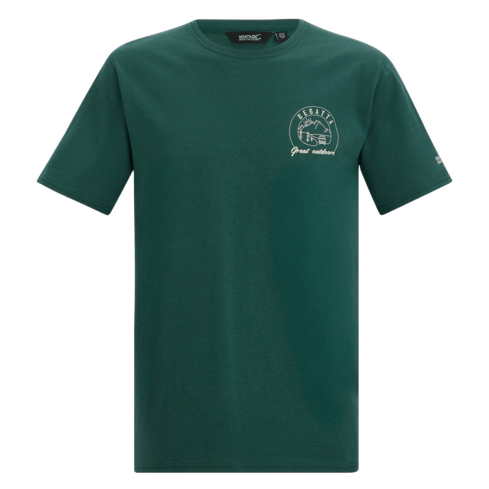 Regatta (S, Mediterranean Green) Mens Cline Ix Sunrise T-Shirt