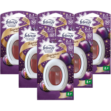 6 x 7.5ml Febreze Bathroom Air Freshener - Sugarplum Delight