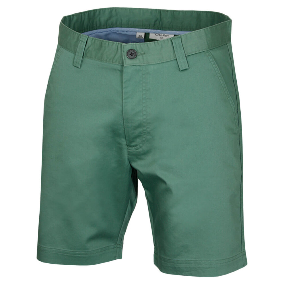 Calvin Klein (36" Waist, Spearmint) Mens 2026 Campus Chino Lightweight Stretch Golf Shorts Not,Specified
