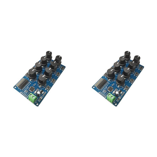 2X 8CH Rotary Knob Servo Driver 8 Channel/Way Controller Board Overcurrent Protection Servo Tester Servo Controller