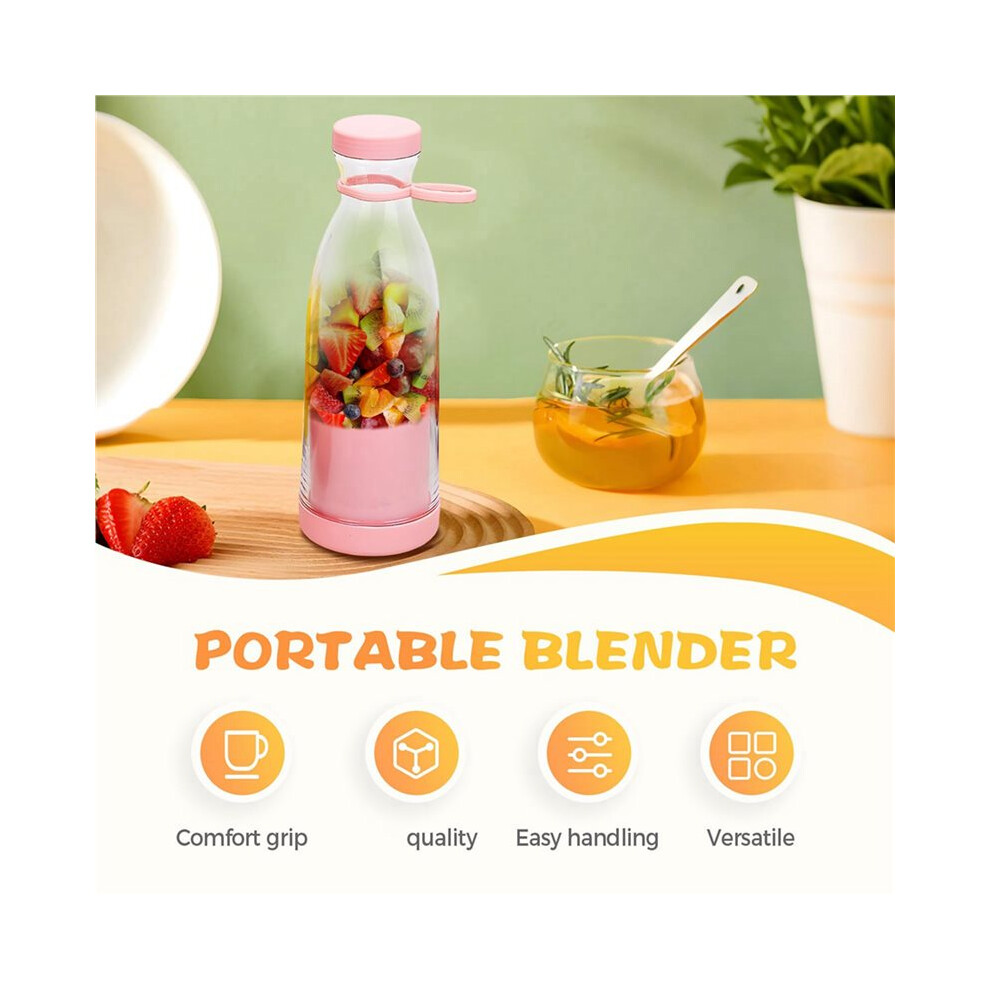 2X Portable Blender, Portable Cordless Juicer Fruit Juicers For Smoothies Bottle, 420Ml Smoothie Blenders 6032049709075