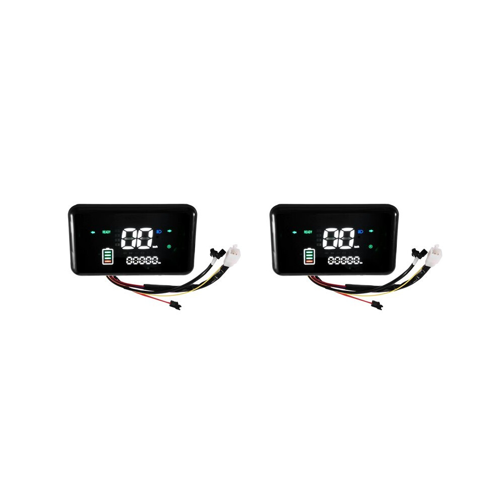 2X 48V-72V Colour Lcd Digital Speedometer For Electric Scooter Bicycle E-Bike Black 4713126540140
