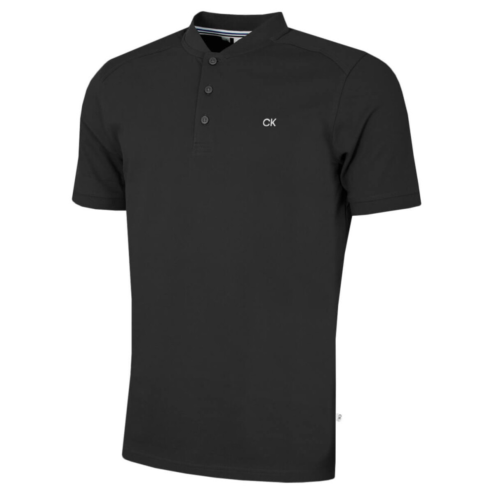 Calvin Klein (Xxxxl, Charcoal) Mens 2026 Blade Collar Campus Golf Polo Shirt