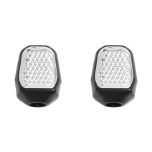 2X Bouton de Réglage de Climatisation de Voiture, Palettes de Ventilation de Tableau de Bord, Clip Coulissant pour Climatiseur 64225A23597 pour X5