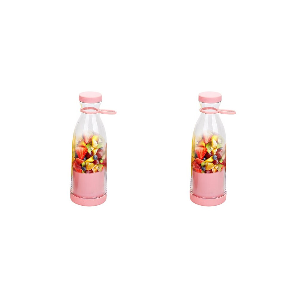 2X Portable Blender, Portable Cordless Juicer Fruit Juicers For Smoothies Bottle, 420Ml Smoothie Blenders 6031036535567