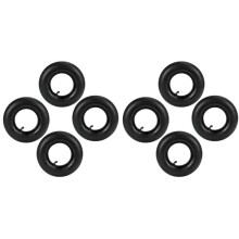 8 PCS 4.10/3.50-4 Pouces Tube Intérieur Pneu pour Camion à Main, Dolly, Chariot à Main, Chariot de Jardin, Tondeuse à Gazon, 4.10-4 Tube de