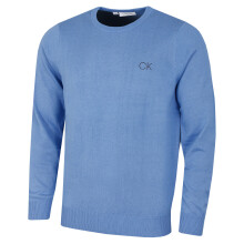 (XL, Blue Marl) Calvin Klein Mens 2026 Durable Comfort Crew Neck Tour Golf Sweater