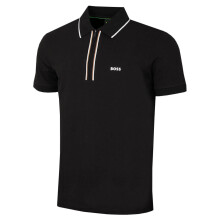 (M, Black) Hugo Boss Mens Philix Moisture Wicking Quick Dry Stretch Golf Polo Shirt