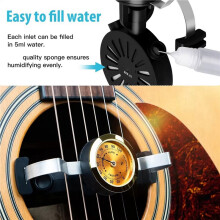 2X Acoustic Guitar Sound Hole Humidifier 2 in 1 Hygrometer Moisturizer Humidity Care System Guitar Parts and Accessories