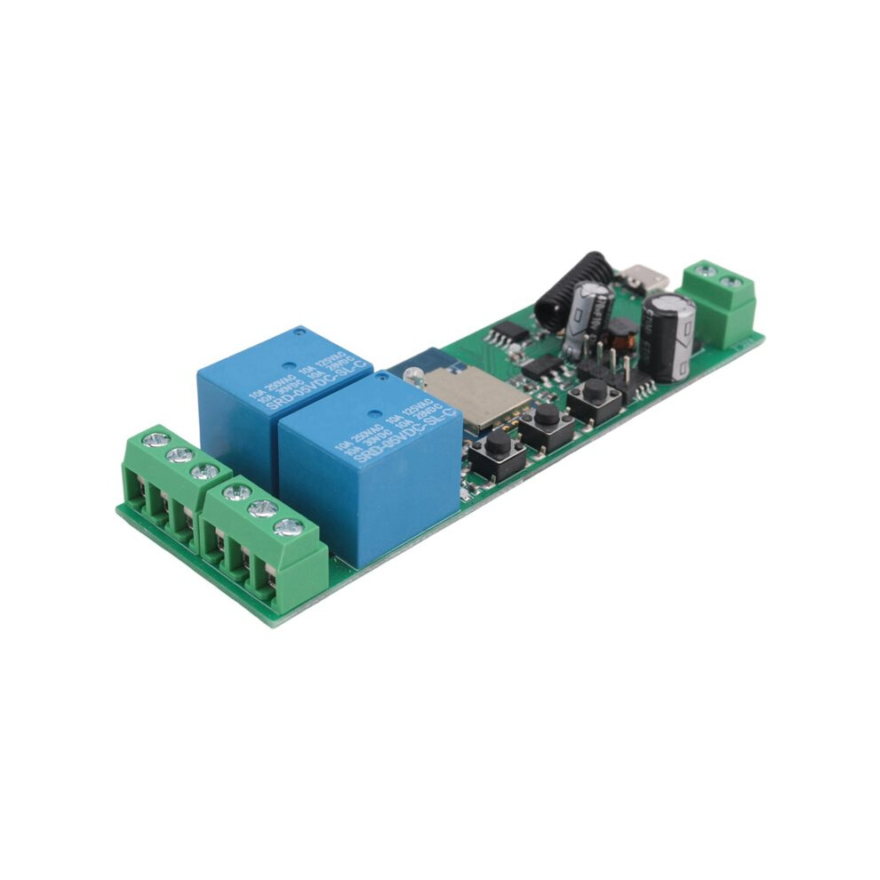 2X Tuya Smartlife Wifi Relay 2Ch 5V/7-32V For Inching Self-Locking Interlock For Alexa Home 6033375271434