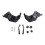 Motorcycle Handlebars with Brackets, Windshield Handguard Replacement Motorcycle Parts for  368G Black 1