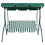 Beliani Patio Swing CHAPLIN Metal Green 7