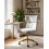 Beliani Desk Chair GRANBY Boucle Light Grey 4