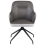 Beliani Dining Chair Swivel STOWE Fabric Grey 4