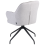 Beliani Dining Chair Swivel STOWE Fabric Grey 5