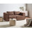 Beliani Modular Sofa 2 Seater AXEBO Brown Boucle 2