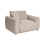 Beliani Armchair JUBEK Boucle Beige 4