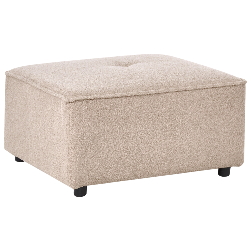 Beliani Ottoman AXEBO Boucle Beige 2