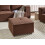 Beliani Ottoman AXEBO Boucle Brown 2