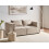 Beliani Modular Sofa 2 Seater AXEBO Beige Boucle 2