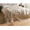 Beliani Blanket CHACK Cotton 190 x 190 cm Beige 2