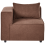 Beliani Corner Seat AXEBO Brown Boucle 4