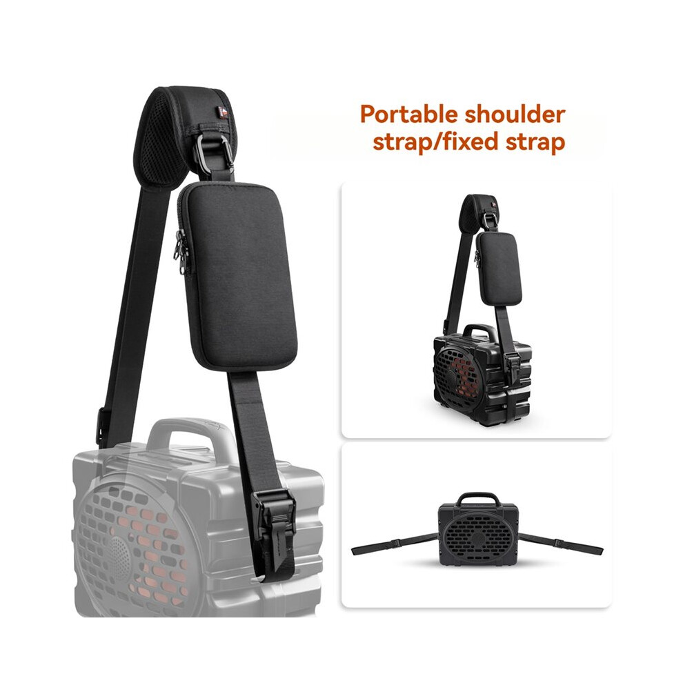 Txesign Travel Carrying Shoulder Strap For Turtlebox Original Gen 3, Replacement Carrier Strap With Accessory Pocket 4713765859825