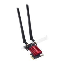 2X WiFi 6 PCIe AX900 Network Card 5.4 Dual-Band 2.4G/5.8GHz External Antennas Gaming/PC Adapter for Win10/11