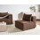 Beliani 1-Seat Section AXEBO Brown Boucle 2