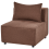 Beliani 1-Seat Section AXEBO Brown Boucle 4