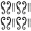 8PCS Cast Iron Shutter Fasteners - Decorative S-Shape Shutter Dogs Hardware - Rust-Resistant External Shutter Tieback 1