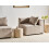 Beliani Corner Seat AXEBO Beige Boucle 2