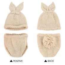 Accessoires de Photographie de BéBé Nouveau-Né GarçOn Fille Fille Tricot de Lapin des Tenues de Photo