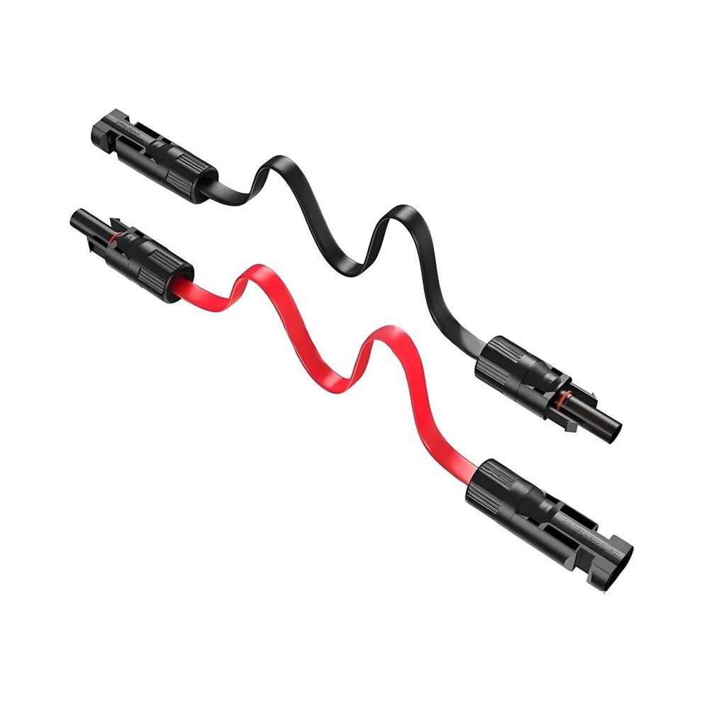10Awg Solar Panel Extension Cable 6Mm2 Flat 1.37Ft Solar Photovoltaic Cord 1500V Balcony Solar Extension Wire For Jakery 4712522554904