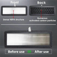 HEPA & Activated Carbon for AD5X 3D Printer Air Filter Cartridge Replacement Air Purifier Filter for 3D Printer Odor