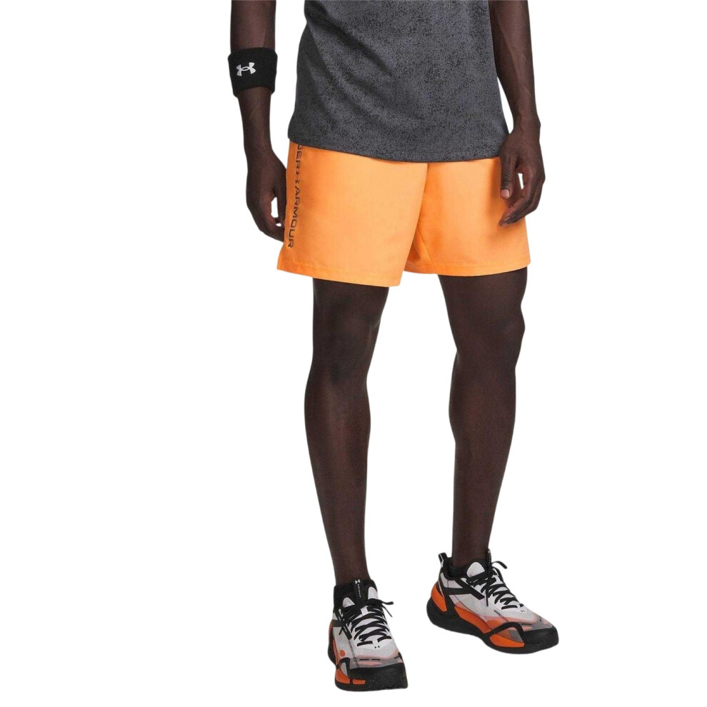Under Armour (L S, ) Mens Vertical Logo Regular Shorts Orange