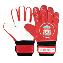 Liverpool FC Official Football Gift Youths Goalkeeper Goalie Gloves Red White