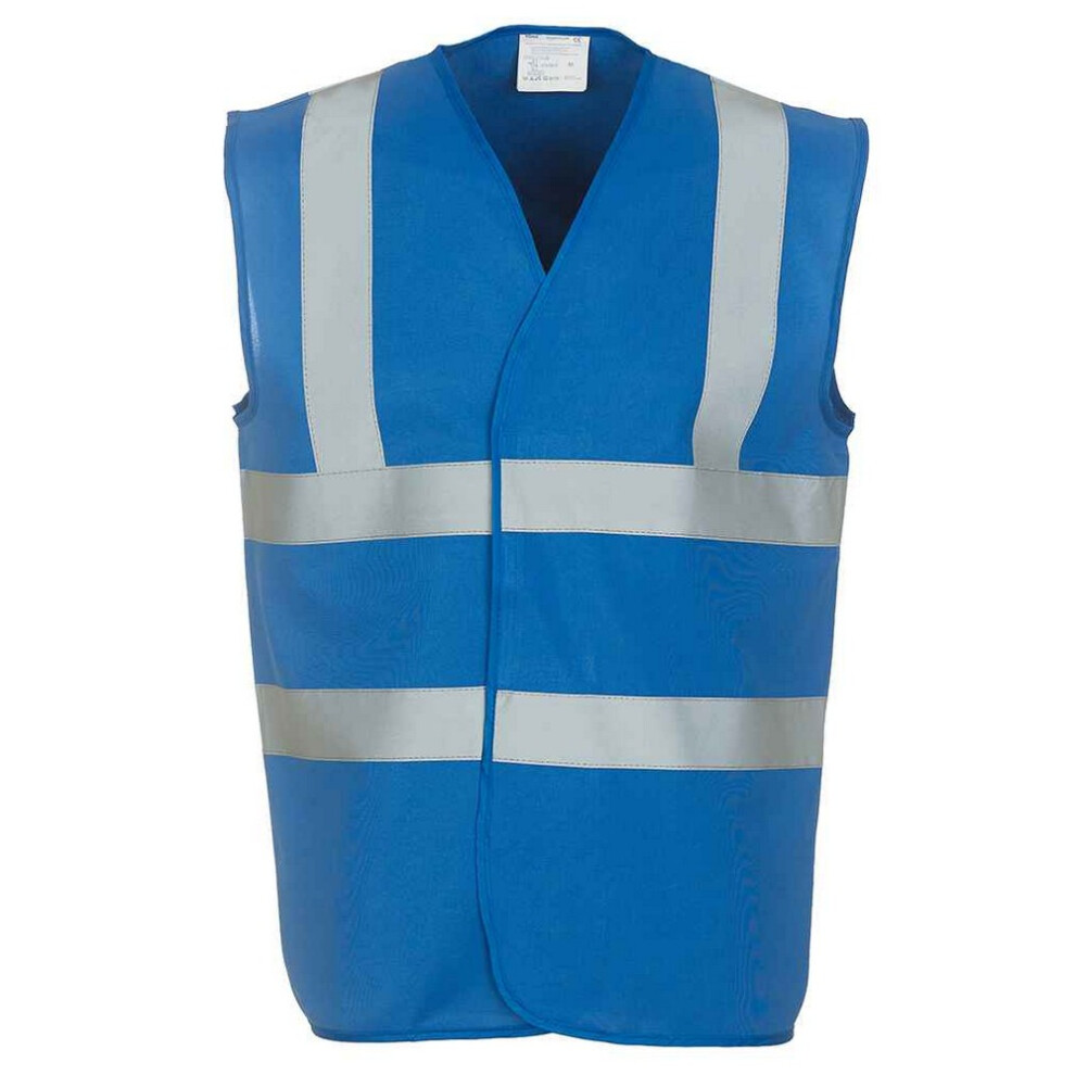 (M, Royal Blue) Yoko Mens Band & Brace Hi-Vis Vest 5063470518340