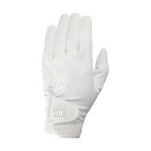 (S, White) Hy5 Childrens/Kids PU Cottenham Elite Riding Gloves