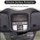 Front Reading Light Panel Cover Trim Kit for   2019-2022 Accessories ABS Carbon Fiber 4